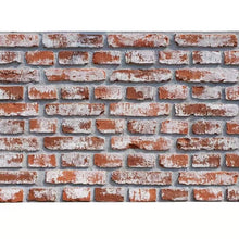 Load image into Gallery viewer, Red with Wash White Brick Wall