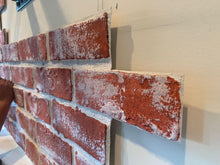Load image into Gallery viewer, Red with Wash White Brick Wall