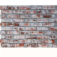 Load image into Gallery viewer, Red with Wash White Brick Wall
