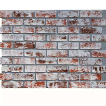 Load image into Gallery viewer, Red with Wash White Brick Wall