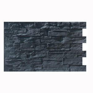 Ledge Stone Wall Panel, Black