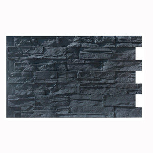 Ledge Stone Wall Panel, Black